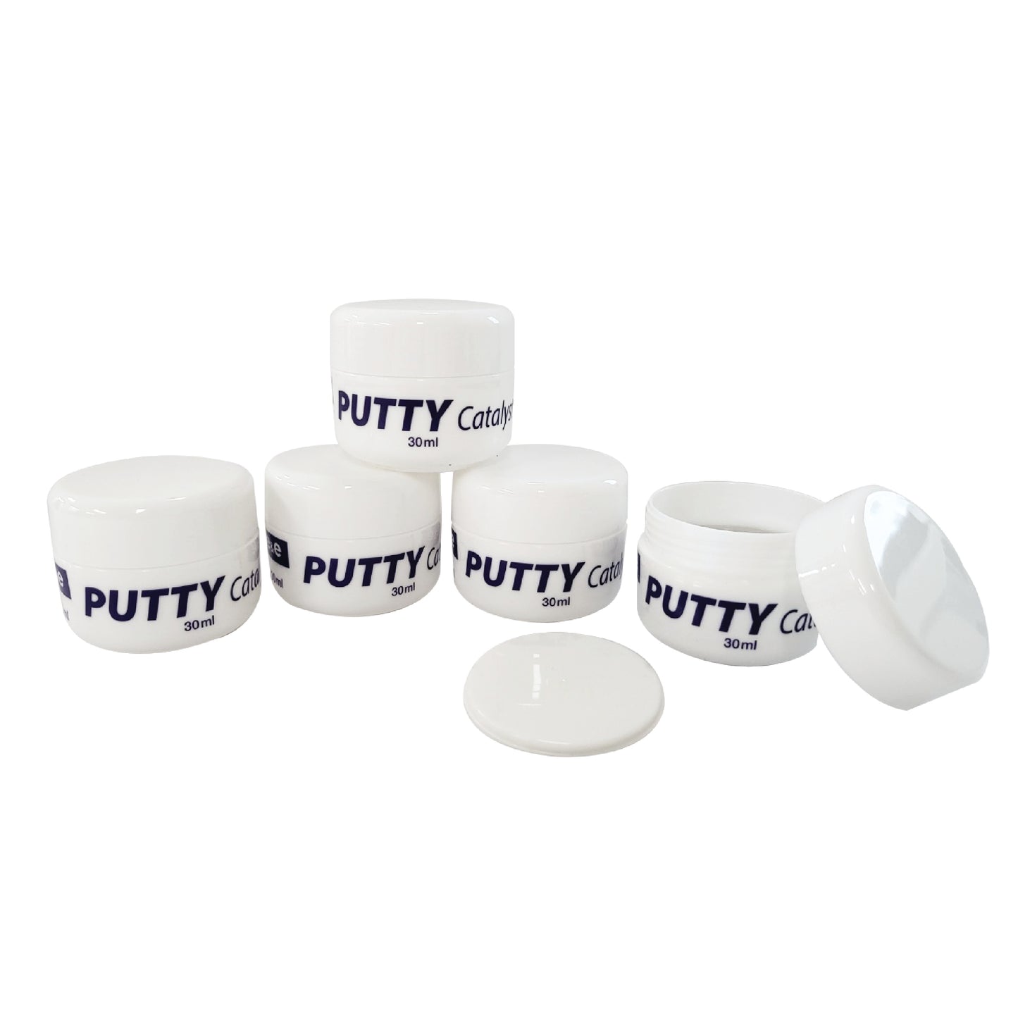 E&E VPS Putty + Tray Kit – 5 Sets of 30ml (45g) Base & Catalyst + 6 Upper & Lower Impression Trays (Large, Medium, Small)