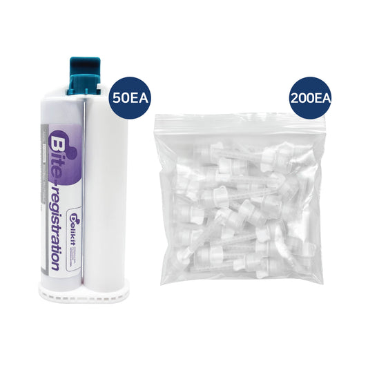 Delikit Bite Registration Jumbo Pack – 50x50ml + 200 Mixing Tips