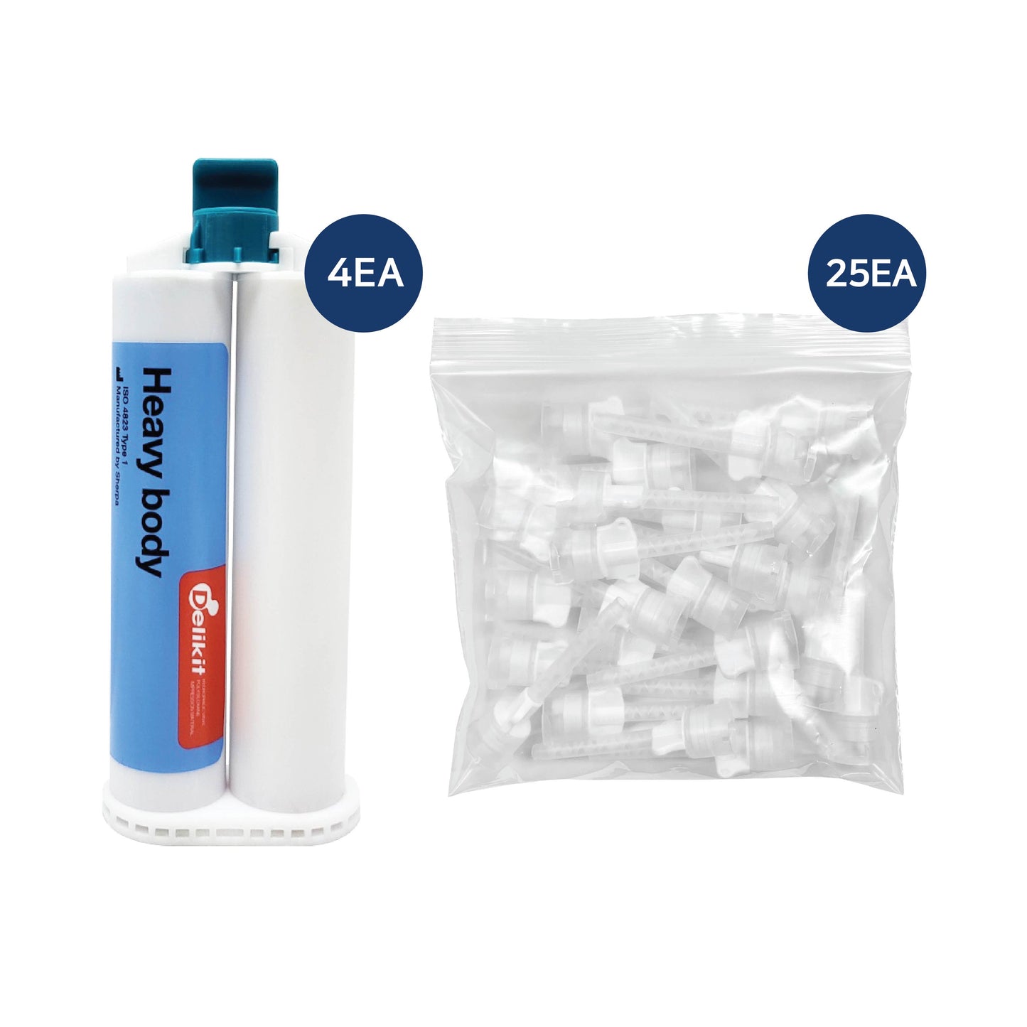 Delikit Heavy Body Regular Set Intro Pack β 4x50ml + 25 Tips