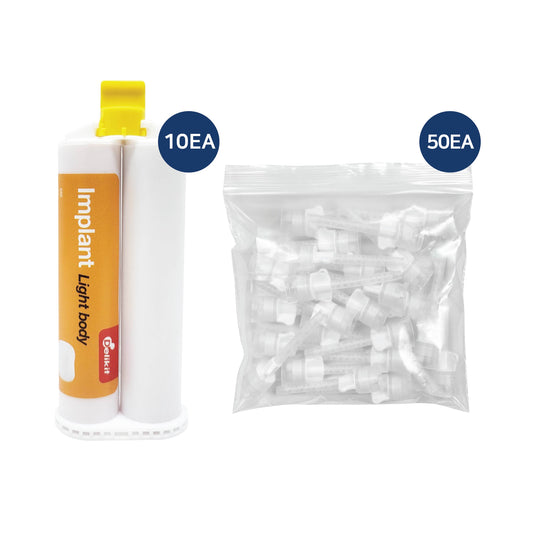 Delikit Implant Light Body Saver Pack – 10x50ml + 50 Mixing Tips