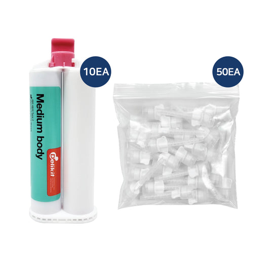Delikit Medium Body Saver Pack – 10x50ml + 50 Mixing Tips