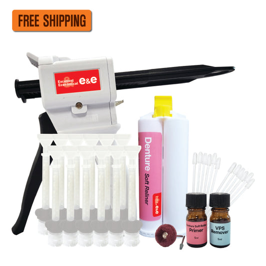 E&E Soft Denture Reline Kit – Multi-Use | Upper & Lower Dentures