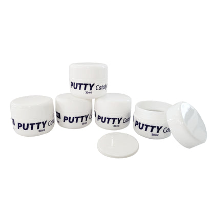 E&E VPS Putty + Tray Kit – 5 Sets of 30ml (45g) Base & Catalyst + 6 Upper & Lower Impression Trays (Large, Medium, Small)