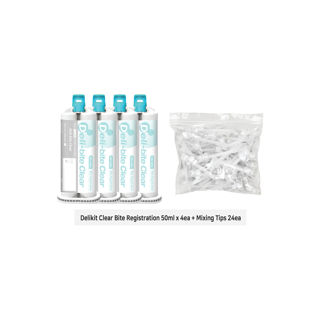 Pâte à Empreinte Dentaire Delikit Premium VPS Heavy Body - Prise Rapide - 4 X 50 Ml - Neuf