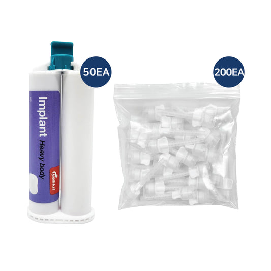 Delikit Implant Heavy Body Jumbo Pack – 50x50ml + 200 Mixing Tips