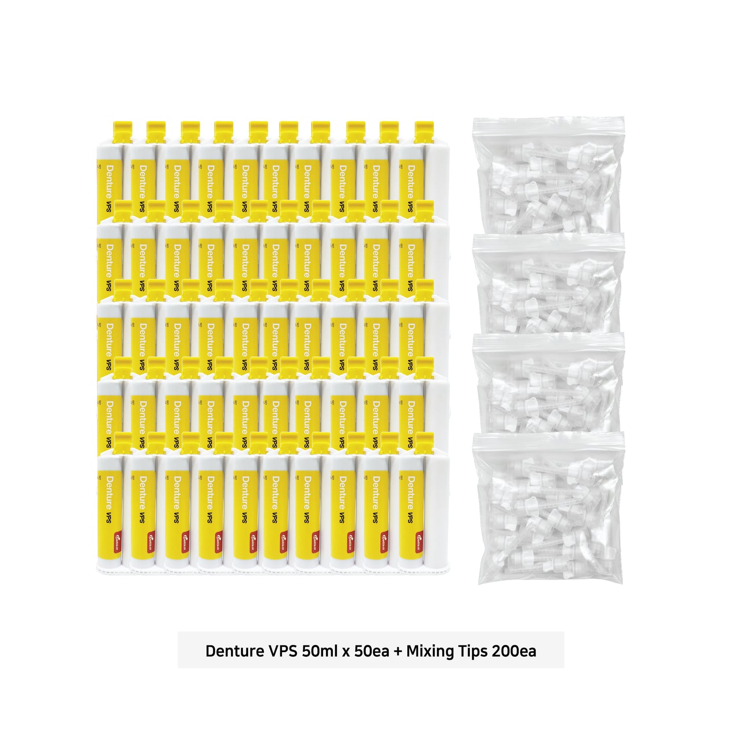 Denture VPS Jumbo Pack – 50x50ml + 200 Mixing Tips