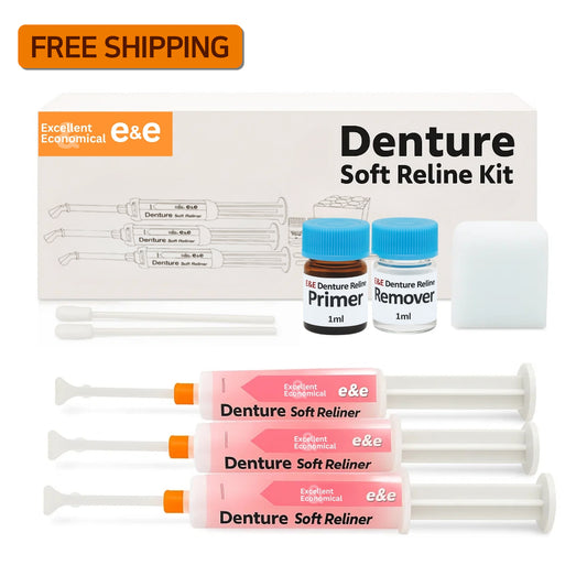 E&E Soft Denture Reline Kit – Upper & Lower Dentures