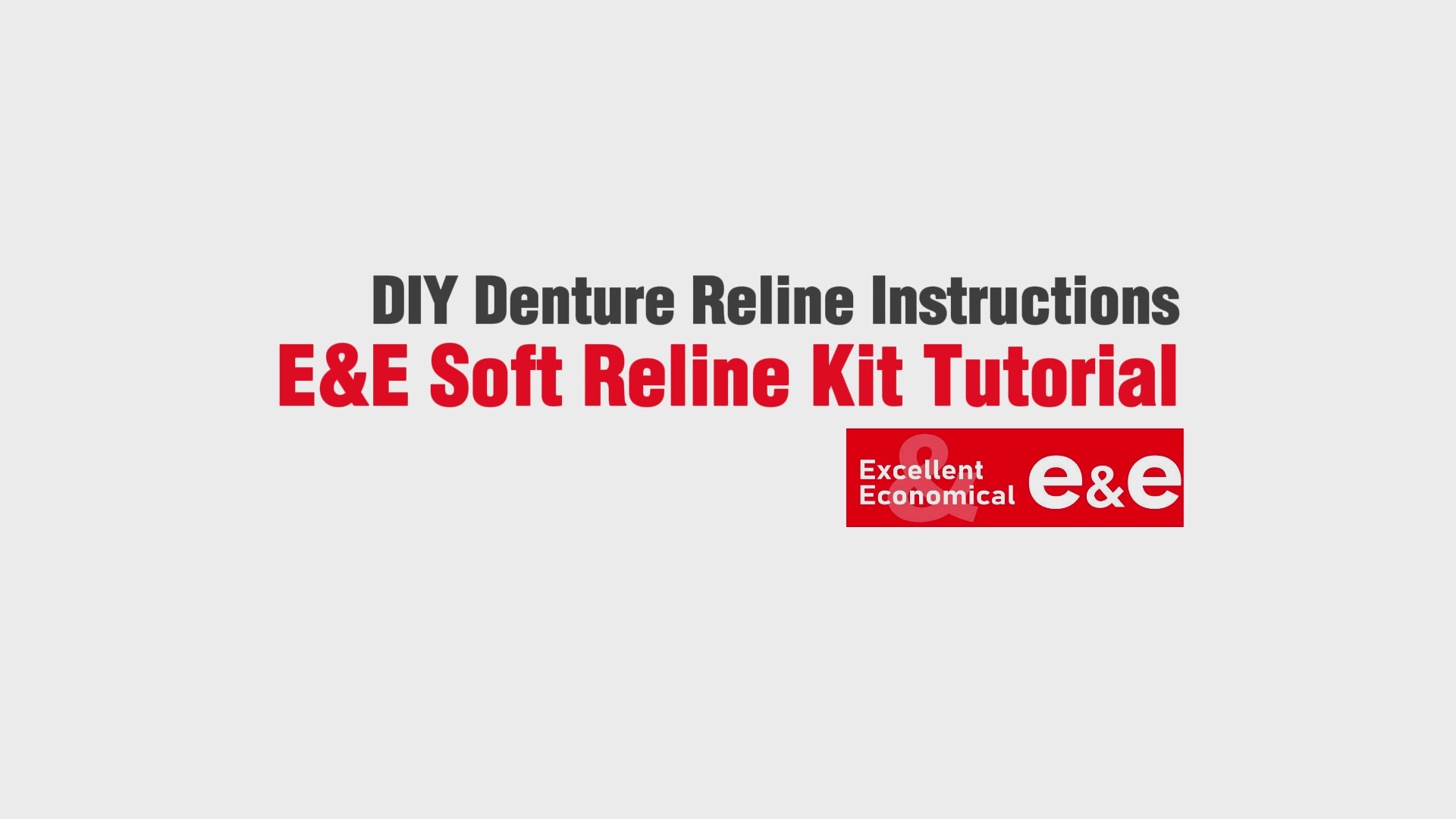 Load video: How to reline your denture